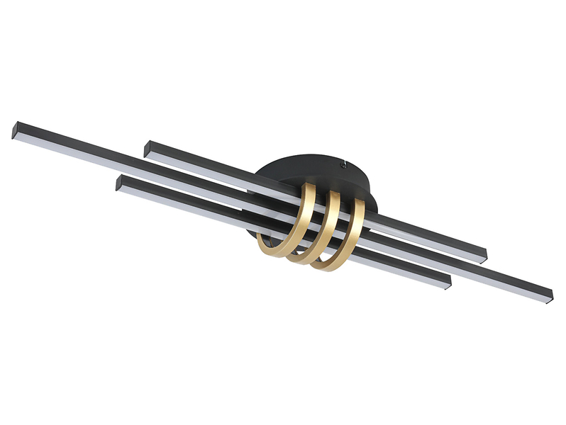 Lampa sufitowa Olaf LED 3-punktowa metalowa czarna 640429