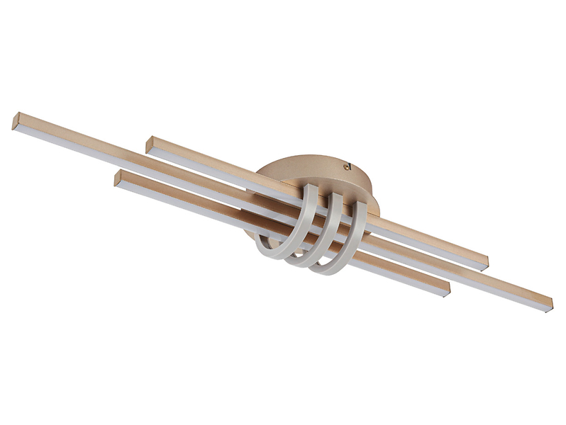 Lampa sufitowa Olaf LED 3-punktowa metalowa złota 640430