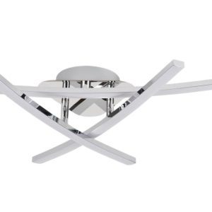 Lampa sufitowa Oren chromowana biała LED 3x18W Ciepła biel 1440lm Reality 821499 Lampa sufitowa Oren chromowana biała LED 3x18W Ciepła biel 1440lm Reality 821499