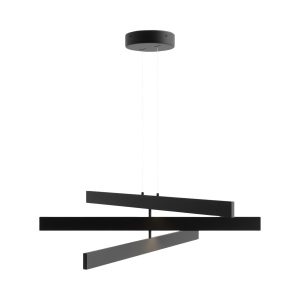 Lampa sufitowa ORIGAMI czarna LED 3x46W Neutralna biel 2300lm Maytoni 905192 Lampa sufitowa ORIGAMI czarna LED 3x46W Neutralna biel 2300lm Maytoni 905192