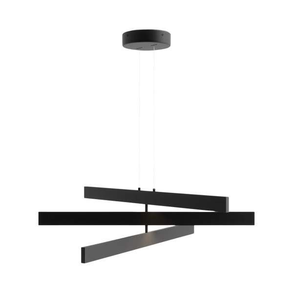 Lampa sufitowa ORIGAMI czarna LED 3x46W Neutralna biel 2300lm Maytoni 905192