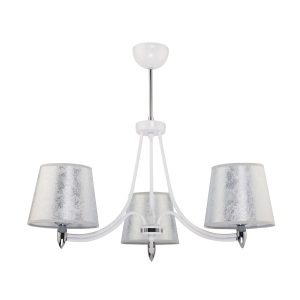 Lampa sufitowa OSKAR biało-srebrna 3xE27x15W IP20 Jupiter 1004077 Lampa sufitowa OSKAR biało-srebrna 3xE27x15W IP20 Jupiter 1004077