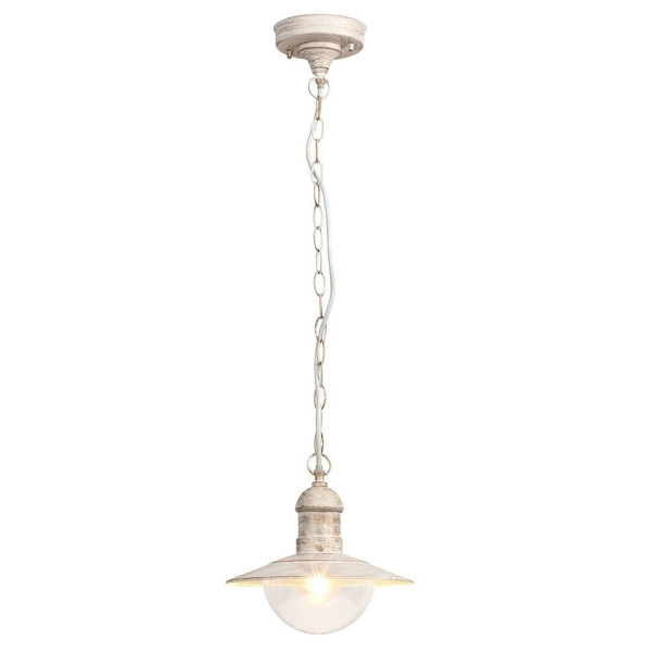 Lampa sufitowa Oslo biały antyczna-przezroczysty 1xE27x60W IP44 Rabalux 964579