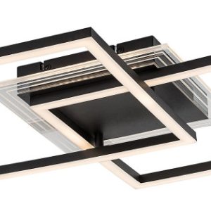 Lampa sufitowa OTTAVIA czarno-biała LED 3x28W Ciepła biel 2300lm Rabalux 860690 Lampa sufitowa OTTAVIA czarno-biała LED 3x28W Ciepła biel 2300lm Rabalux 860690