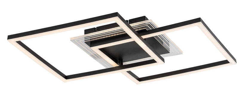 Lampa sufitowa OTTAVIA czarno-biała LED 3x28W Ciepła biel 2300lm Rabalux 860690