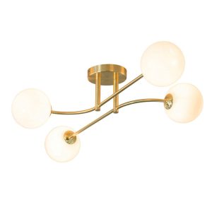 Lampa sufitowa OTTO zagięte rurki złota 4xG9x8W IP20 Endon 1020227 Lampa sufitowa OTTO zagięte rurki złota 4xG9x8W IP20 Endon 1020227
