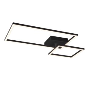 Lampa sufitowa PADELLA czarno-biała LED 2x25W Ciepła biel 3000lm RL 821507