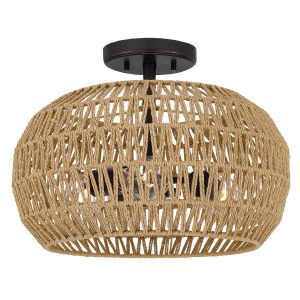 Lampa sufitowa palladiański brąz CASABLANCA 3xE27x60W Quoizel 859405