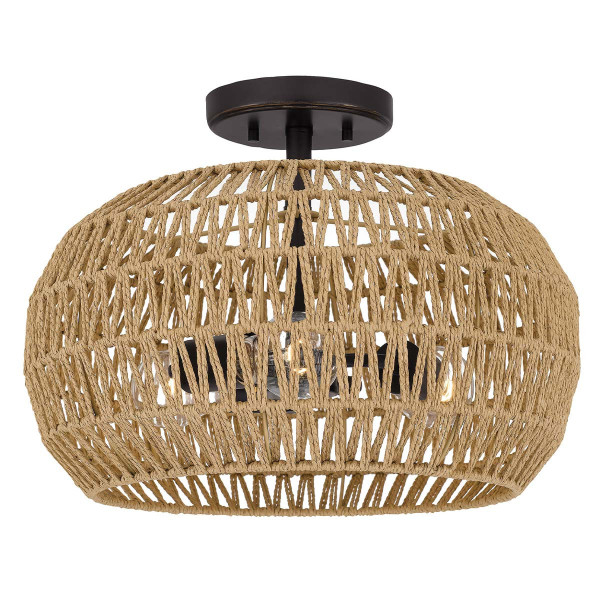 Lampa sufitowa palladiański brąz CASABLANCA 3xE27x60W Quoizel 859405