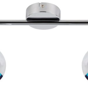Lampa sufitowa PARTY chromowana wielokolorowy LED 2x6W akryl Candellux 863722