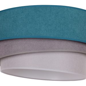 Lampa sufitowa Pastell tkaninowa niebieska 334431