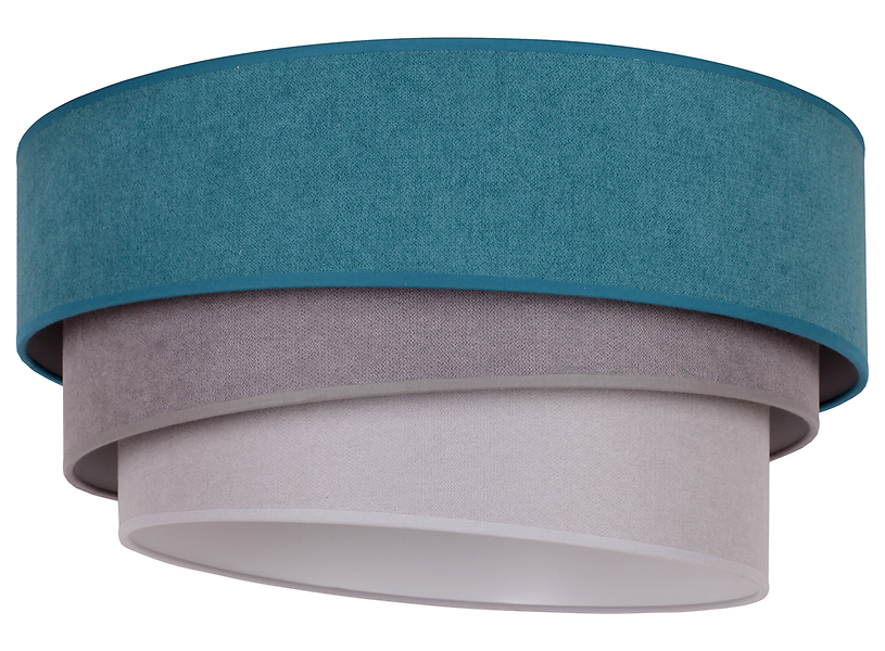 Lampa sufitowa Pastell tkaninowa niebieska 334431