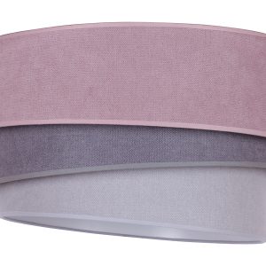 Lampa sufitowa Pastell tkaninowa różowa 334429