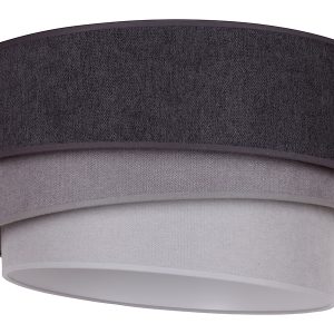 Lampa sufitowa Pastell tkaninowa szara 334428
