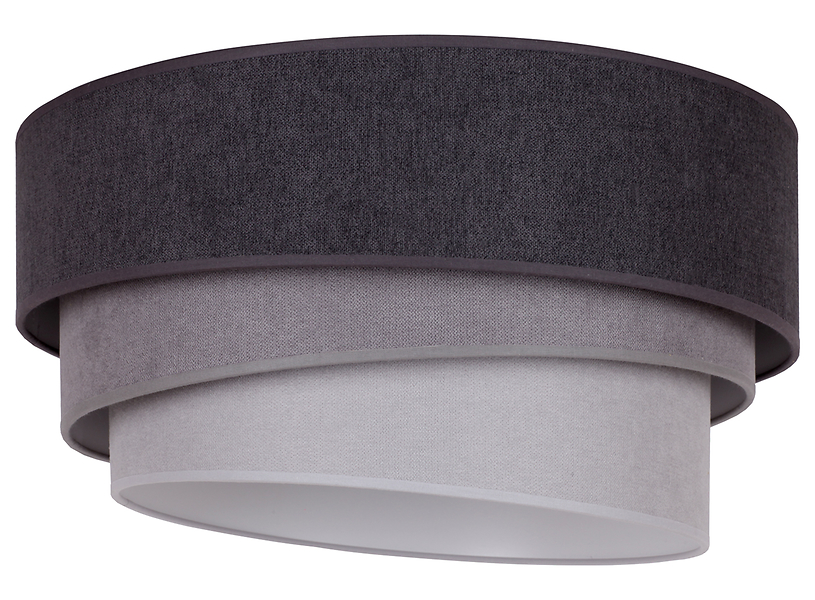 Lampa sufitowa Pastell tkaninowa szara 334428