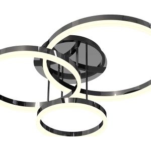 Lampa sufitowa Perpignon LED 3-punktowa ze ściemniacze czarny chrom 112936
