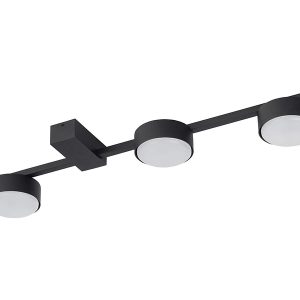 Lampa sufitowa Pills 3-punktowa aluminiowa czarna 147991 Lampa sufitowa Pills 3-punktowa aluminiowa czarna 147991
