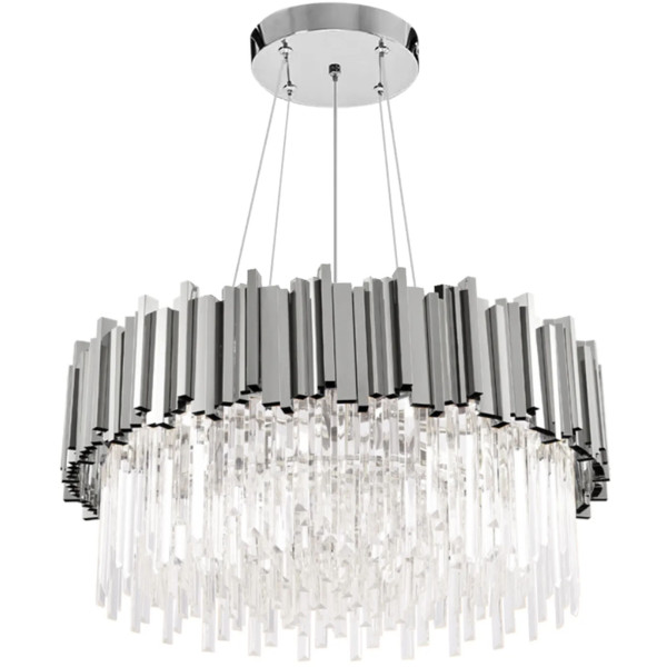 Lampa sufitowa plafon kryształowa APP1480-1C Chrom 351614