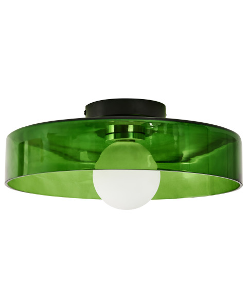 Lampa sufitowa plafon szklany zielony 712317