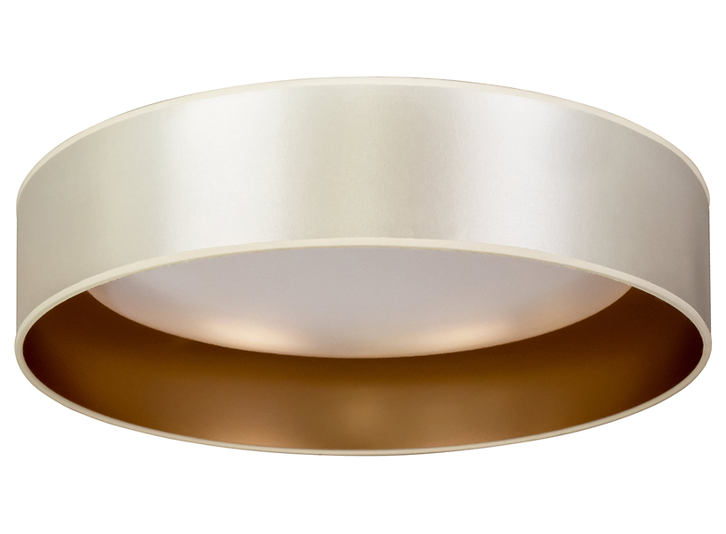 Lampa sufitowa Plafond LED tkaninowa beżowo-złota 333699