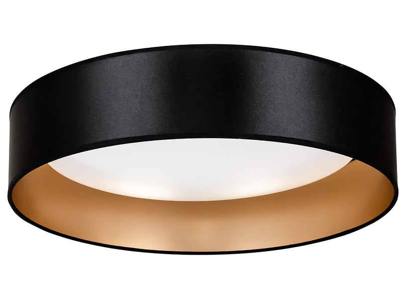 Lampa sufitowa Plafond LED tkaninowa czarno-złota 333697