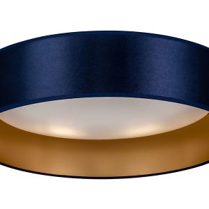 Lampa sufitowa Plafond LED tkaninowa granatowo-złota 333700 Lampa sufitowa Plafond LED tkaninowa granatowo-złota 333700