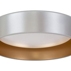 Lampa sufitowa Plafond LED tkaninowa srebrno-złota 333698 Lampa sufitowa Plafond LED tkaninowa srebrno-złota 333698