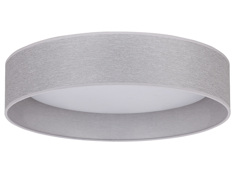 Lampa sufitowa Plafond LED tkaninowa szara 333690