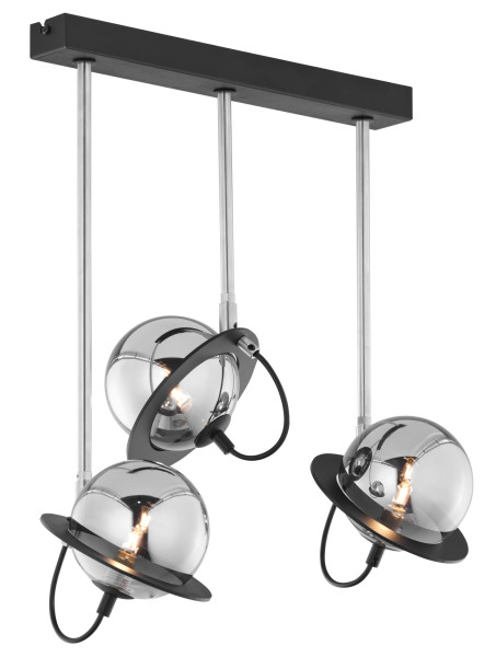 Lampa sufitowa PLANET czarna-niklowana 3xG9x14W IP20 Jupiter 1004470