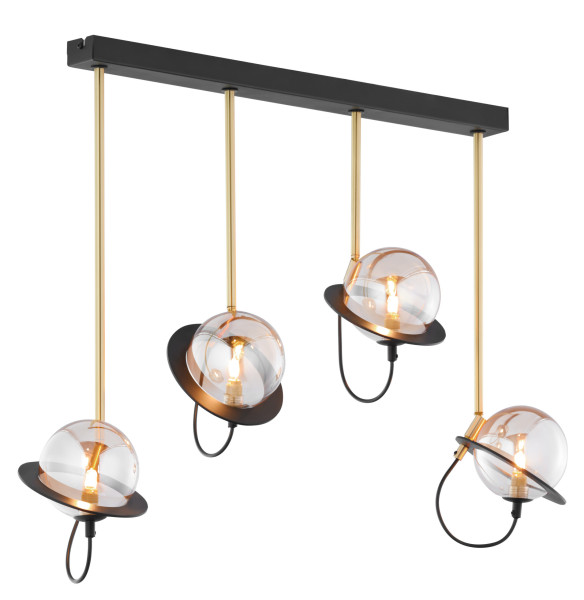 Lampa sufitowa PLANET czarno-złota 4xG9x14W IP20 Jupiter 1004507