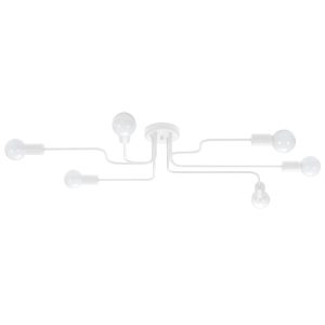 Lampa sufitowa PLANUM biała 6xE27x15W wym:15,5x80x64cm IP20 Pure Lume 1021144 Lampa sufitowa PLANUM biała 6xE27x15W wym:15,5x80x64cm IP20 Pure Lume 1021144