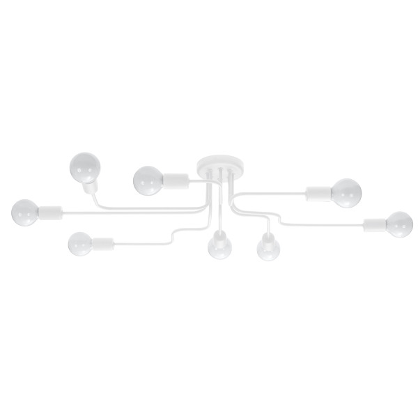 Lampa sufitowa PLANUM biała 8xE27x15W wym:15,5x103x56cm IP20 Pure Lume 1021158