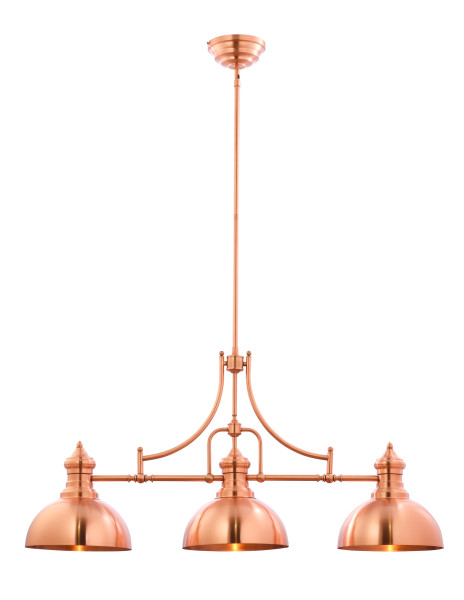 Lampa sufitowa PLATINO miedziana 3xE27x15W IP20 Jupiter 1004386