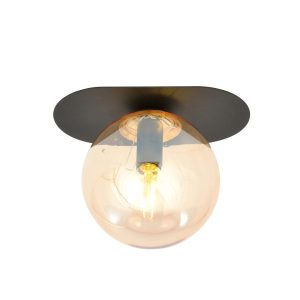 Lampa Sufitowa Plaza 1 Black/Miodowy 766884 Lampa Sufitowa Plaza 1 Black/Miodowy 766884