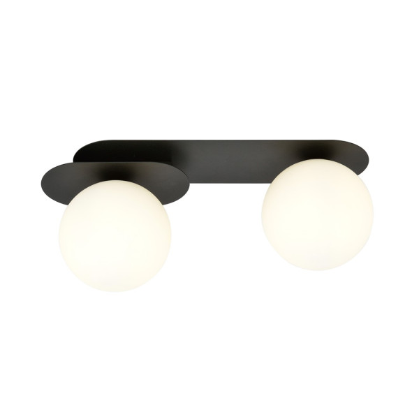 Lampa Sufitowa Plaza 2 Black/Opal 766876