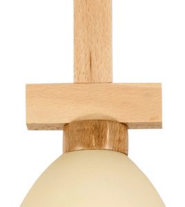 Lampa sufitowa pojedyncza drewniana EDYLIT 1xE27 ADELA NATURAL II 12-055 1047918 Lampa sufitowa pojedyncza drewniana EDYLIT 1xE27 ADELA NATURAL II 12-055 1047918