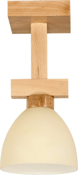 Lampa sufitowa pojedyncza drewniana EDYLIT 1xE27 ADELA NATURAL II 12-055 1047918