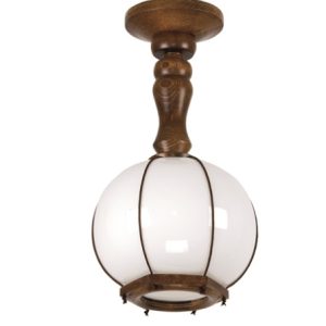 Lampa sufitowa pojedyncza drewniana retro EDYLIT 1xE27 RZEMYK 170/5 1048100 Lampa sufitowa pojedyncza drewniana retro EDYLIT 1xE27 RZEMYK 170/5 1048100
