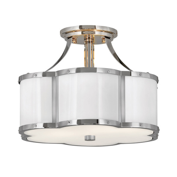 Lampa sufitowa polerowany nikiel Chance 2xE27x60W Quintiesse 863692