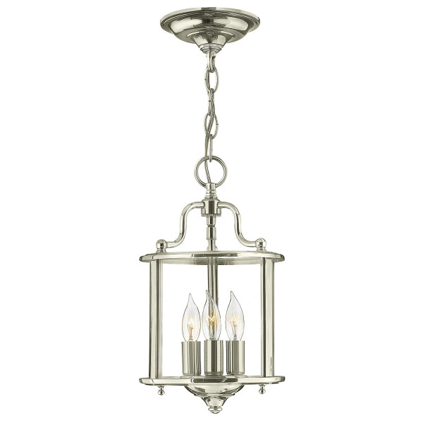 Lampa sufitowa polerowany nikiel Gentry 3xE14x60W wym: 32x20x20 cm Hinkley 905214