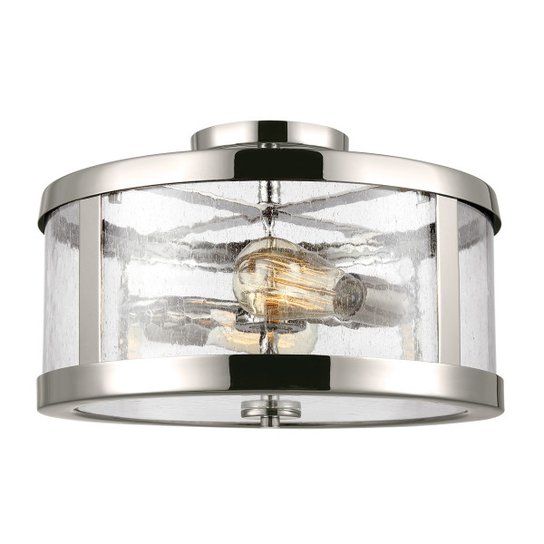 Lampa sufitowa polerowany nikiel Harrow 2xE27x60W Feiss 860197