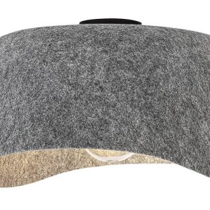 Lampa sufitowa popielato-czarna FARELIA 1xE27x10W wym: 24x40x40 cm Rabalux 859283 Lampa sufitowa popielato-czarna FARELIA 1xE27x10W wym: 24x40x40 cm Rabalux 859283
