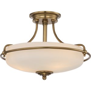 Lampa sufitowa postarzany mosiądz Griffin 3xE27x60W Quoizel 864192 Lampa sufitowa postarzany mosiądz Griffin 3xE27x60W Quoizel 864192