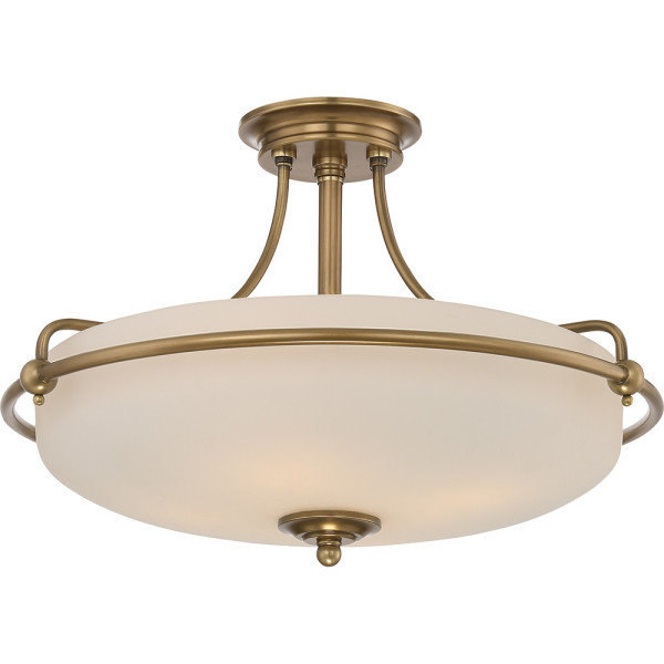 Lampa sufitowa postarzany mosiądz Griffin 4xE27x60W Quoizel 864013