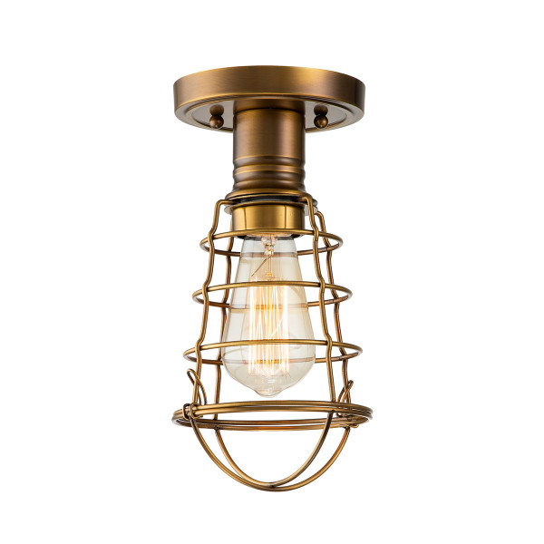 Lampa sufitowa postarzany mosiądz Mixon 1xE27x60W Quoizel 863890