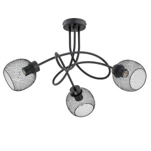 Lampa sufitowa PRAXIDE czarna 3xE27x15W IP20 Alfa 942393 Lampa sufitowa PRAXIDE czarna 3xE27x15W IP20 Alfa 942393