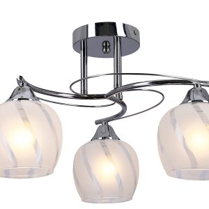 Lampa sufitowa Prego 3-punktowa metalowa srebrna 201574 Lampa sufitowa Prego 3-punktowa metalowa srebrna 201574