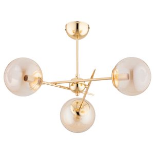 Lampa sufitowa PRIMERY złoto-bursztynowy 3xE14x10W IP20 Alfa 942389 Lampa sufitowa PRIMERY złoto-bursztynowy 3xE14x10W IP20 Alfa 942389