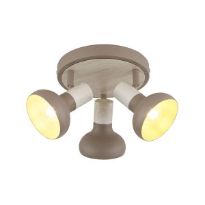 Lampa sufitowa Puerto efekt drewna brązowa 3xE14x40W IP20 Candellux 1020270 Lampa sufitowa Puerto efekt drewna brązowa 3xE14x40W IP20 Candellux 1020270