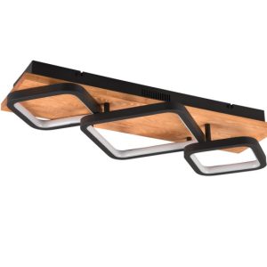 Lampa sufitowa RAMA czarna LED 1x32W Ciepła biel 3800lm Trio 860450 Lampa sufitowa RAMA czarna LED 1x32W Ciepła biel 3800lm Trio 860450